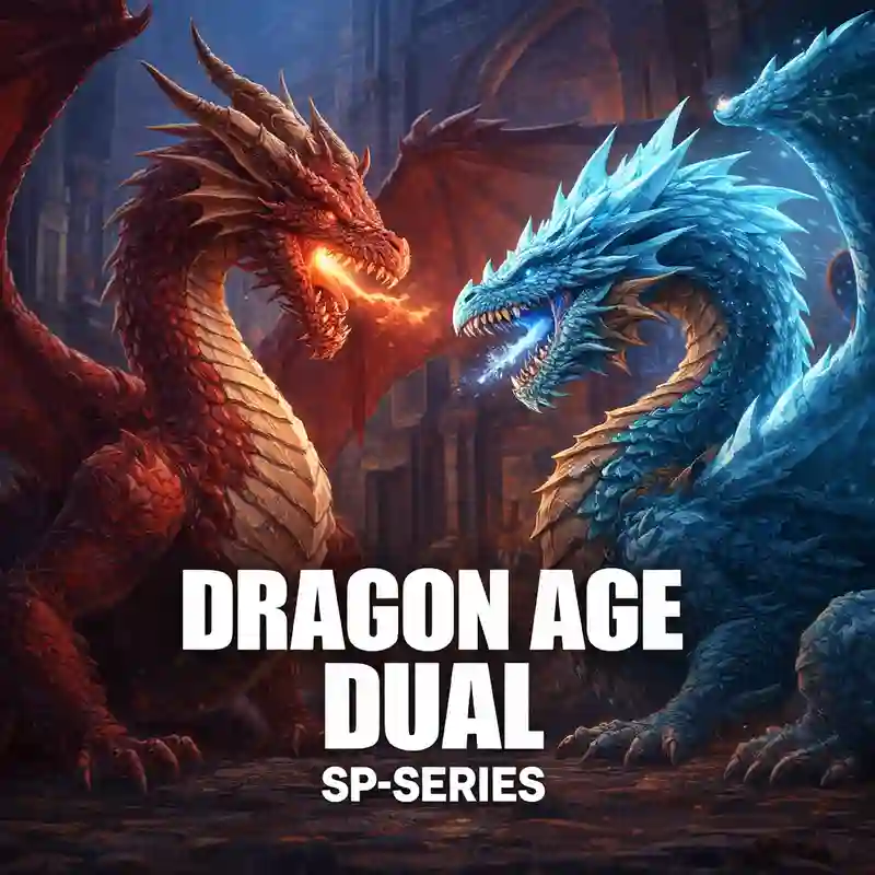 Dual Dragon Age online slot game interface
